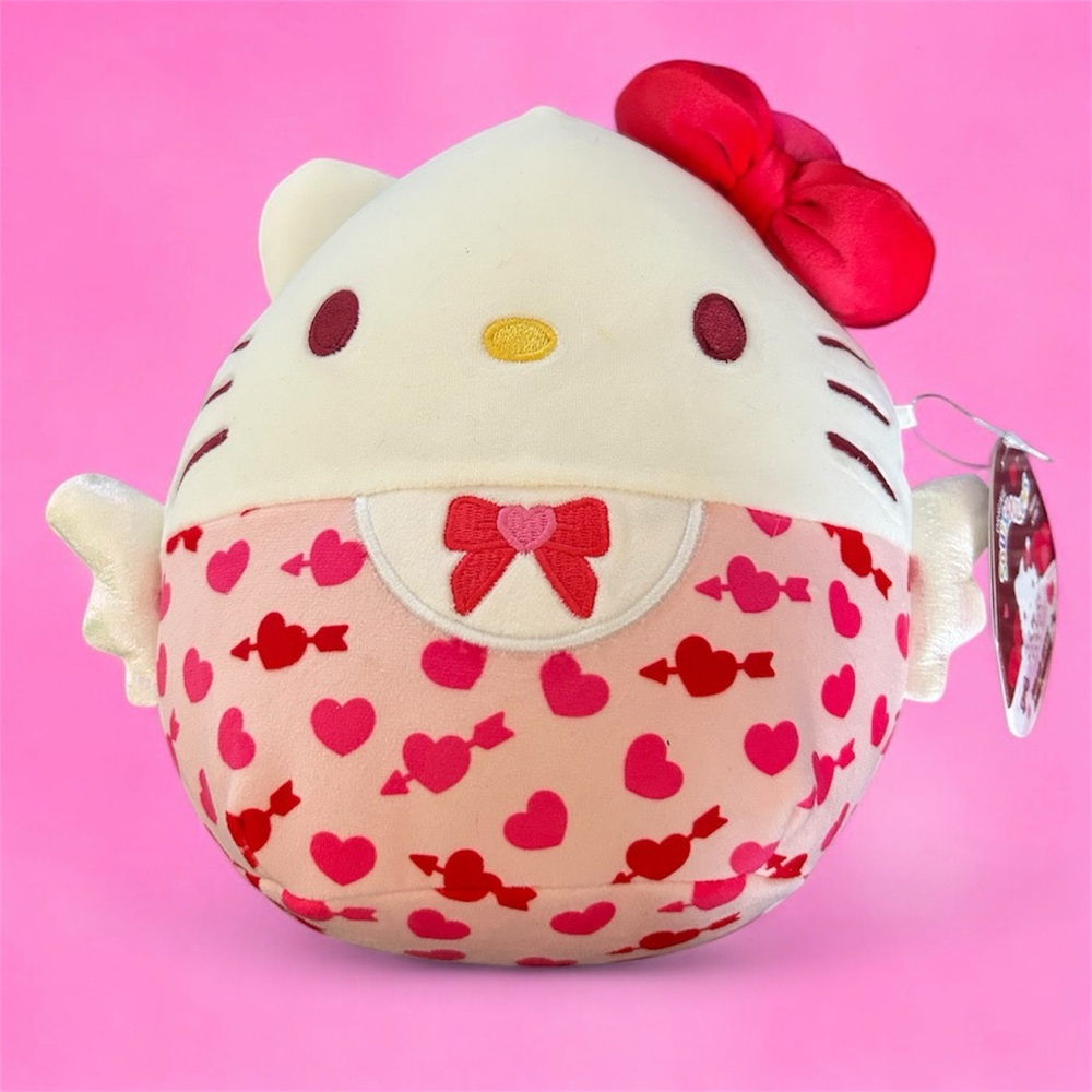 Hello Kitty Valentine Squishmallows Cupid 2025 8 Inch NWT